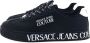 Versace Jeans Couture Logo Sneakers met Rubberen Zool Black Heren - Thumbnail 1