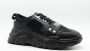 Versace Jeans Couture Lage profiel sneakers voor heren met gladde graaninzetten Black Heren - Thumbnail 5