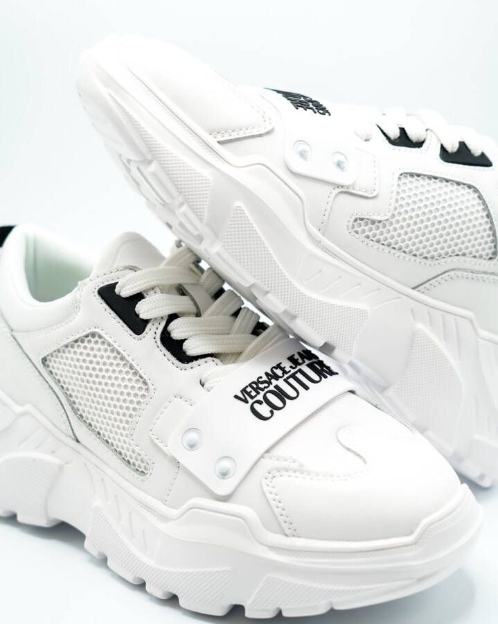 Versace Jeans Couture Speedtrack Plain Veterschoenen White Heren