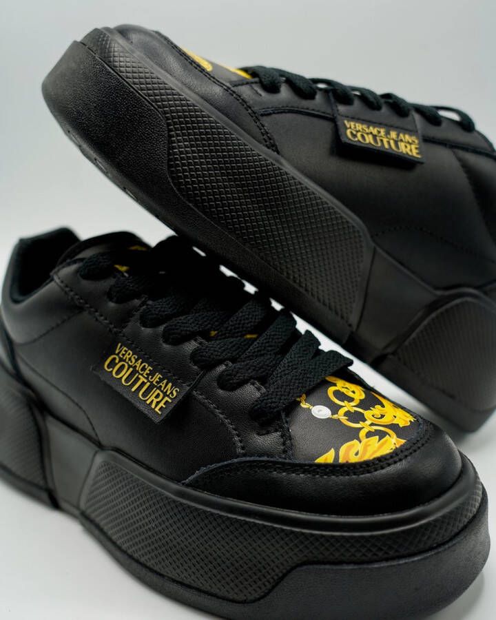 Versace Jeans Couture Stijlvolle Sneakers voor Mannen en Vrouwen Black Dames