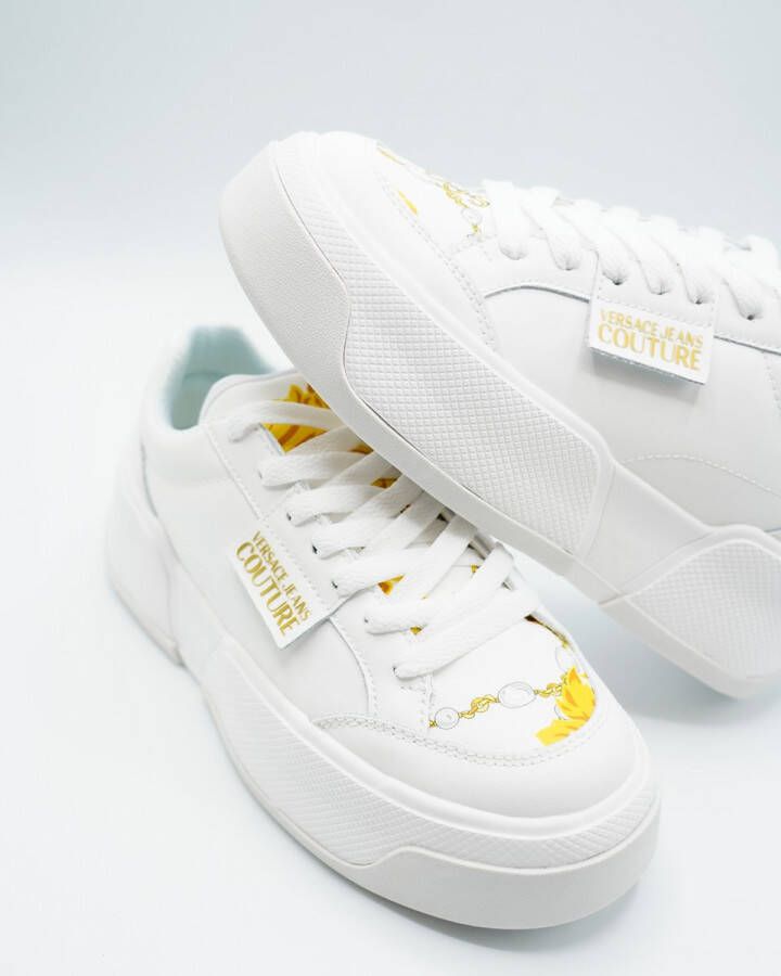 Versace Jeans Couture Witte Sneakers voor Vrouwen Aw24 White Dames