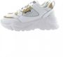 Versace Jeans Couture Witte Leren en Stoffen Sneakers White Dames - Thumbnail 1