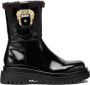 Versace Jeans Couture Drew Naplak Mode Winterlaarzen Black Dames - Thumbnail 1