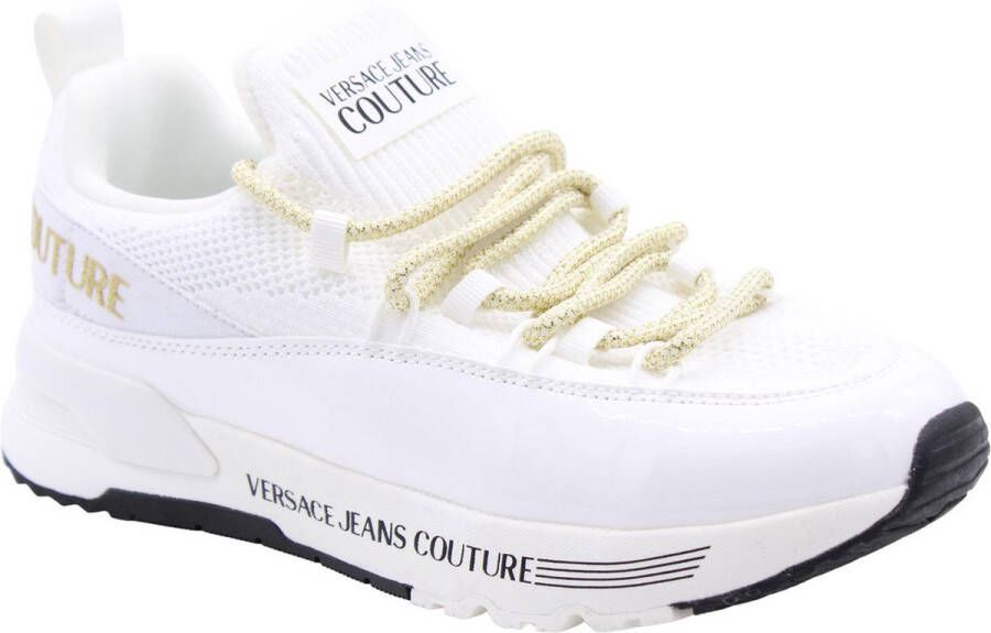 Versace Jeans Couture Stijlvolle Vanpelt Sneaker voor Mannen White Dames