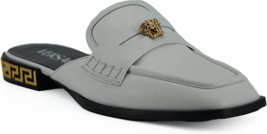 Versace Kalfsleer Medusa Slippers