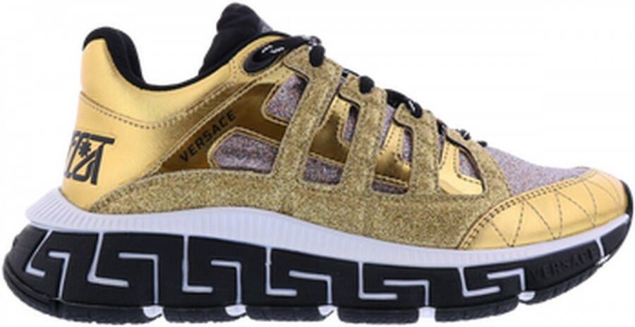 Versace Sneaker Vitello Laminato+Tessu Dames