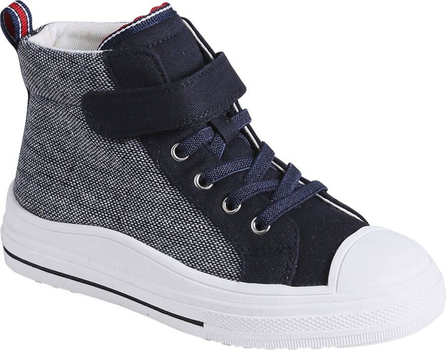 vertbaudet Hoge sneakers met elastische veters