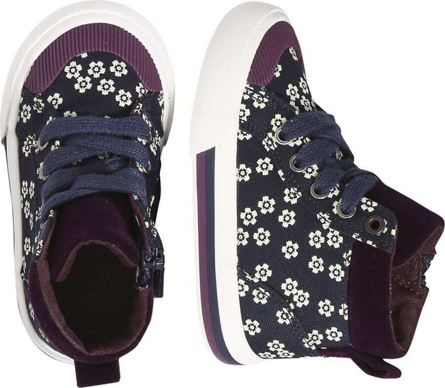 Vertbaudet Hoge sneakers met veters en rits