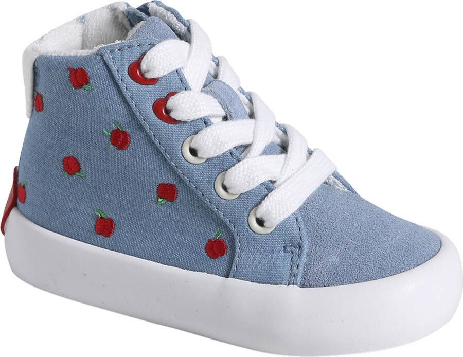 Vertbaudet Hoge sneakers met veters en rits