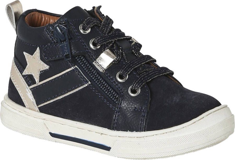 Vertbaudet Hoge sneakers met veters en rits