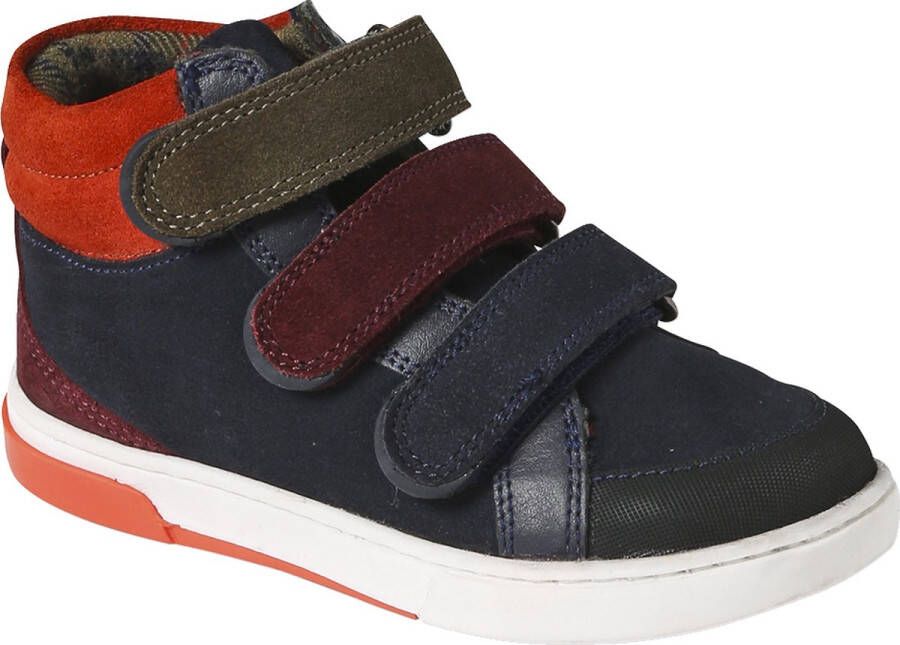 Vertbaudet Hoge sneakers van leer kleutercollectie