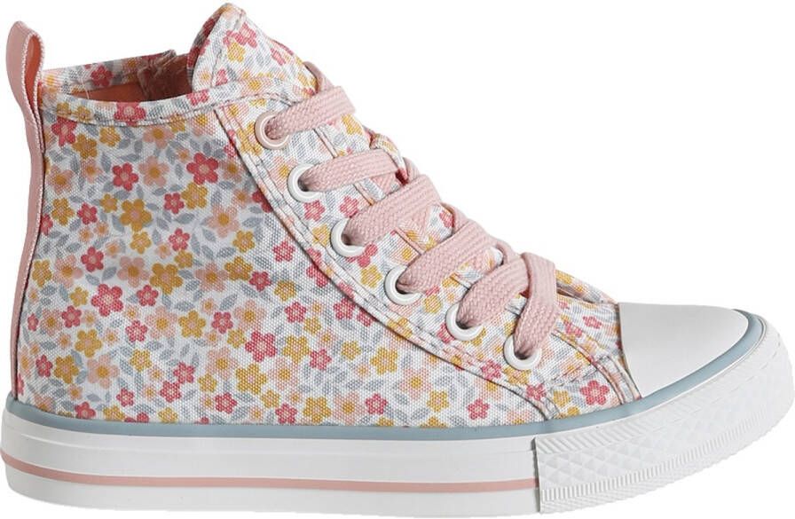 Vertbaudet Hoge sneakers voor meisjes van decoratief stof