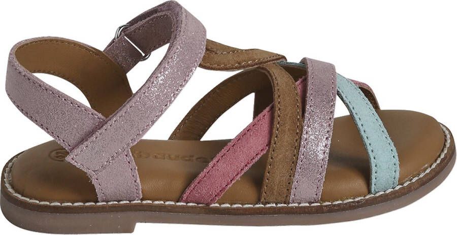 vertbaudet Leren kindersandalen met klittenband