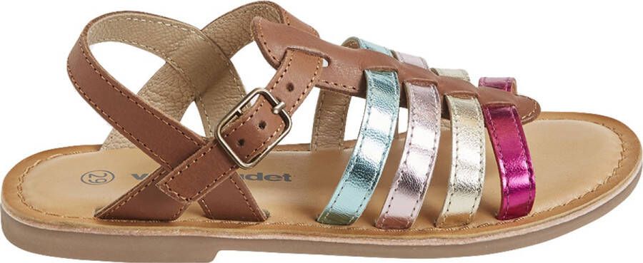 Vertbaudet Leren sandalen met gespen voor meisjes