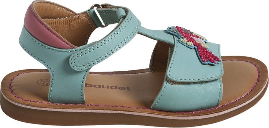 vertbaudet Leren sandalen met klittenband kinderen kleutercollectie