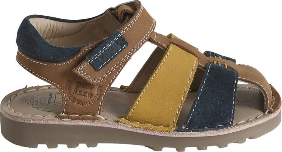 vertbaudet Leren sandalen met klittenband kinderen kleutercollectie