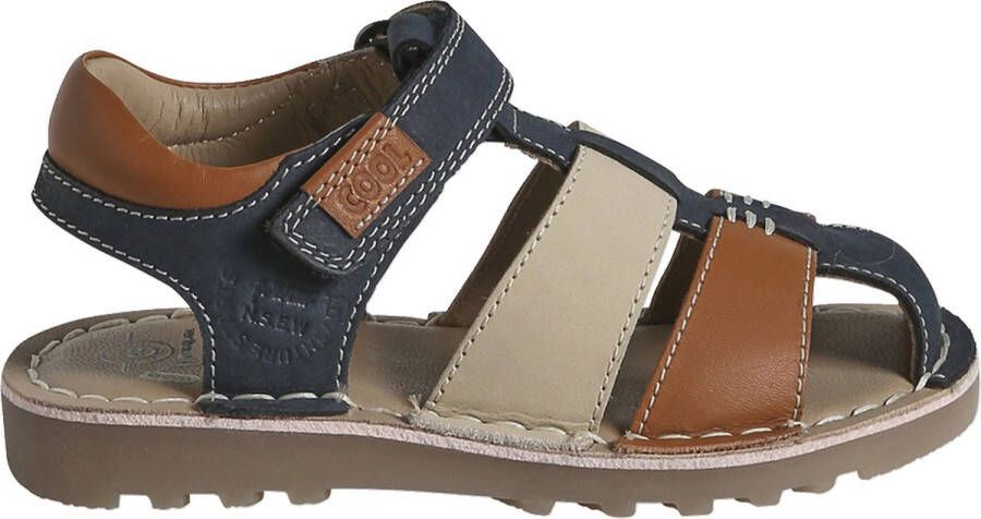 vertbaudet Leren sandalen met klittenband kinderen kleutercollectie