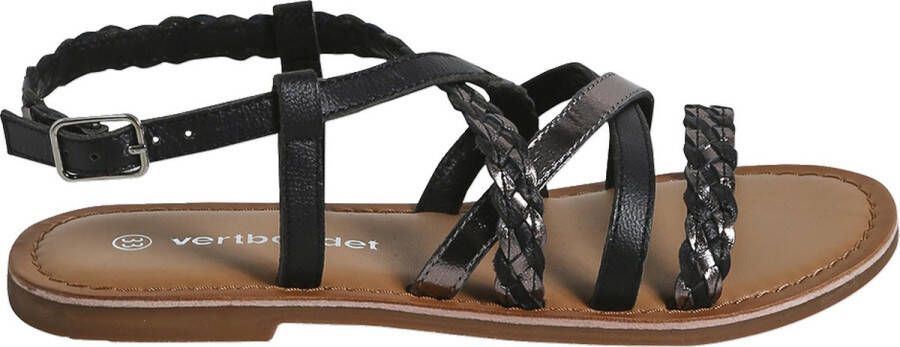 Vertbaudet Leren sandalen met kruisbandjes