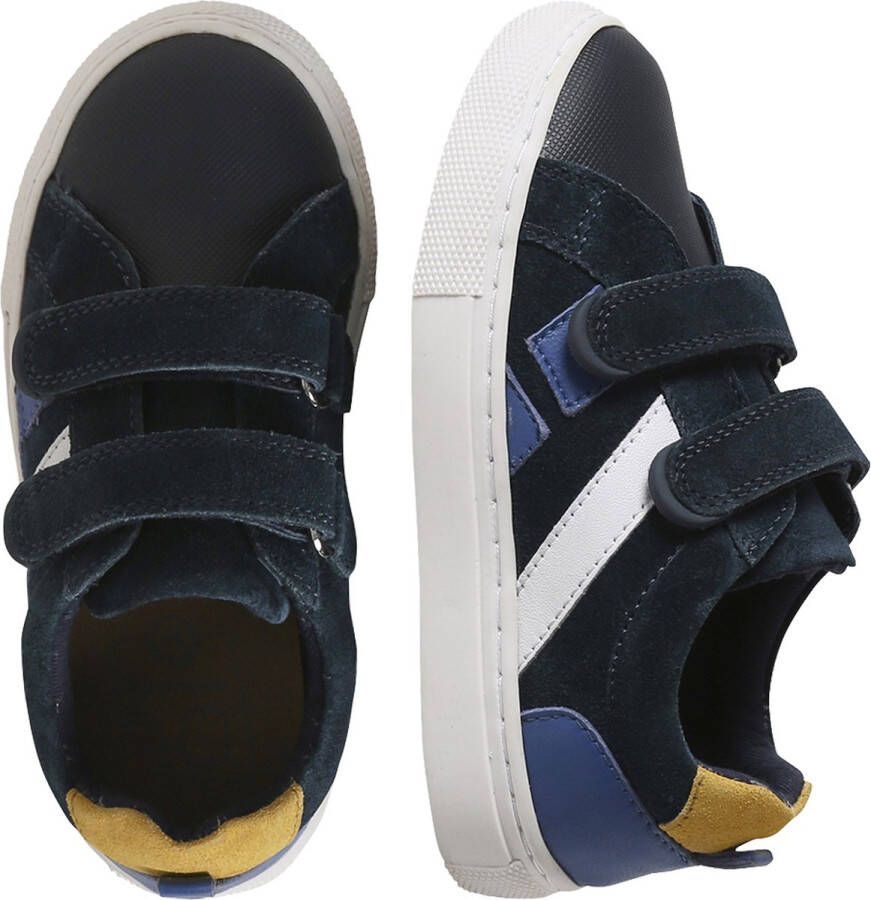 Vertbaudet Leren sneakers met klittenband voor jongens kleutercollectie