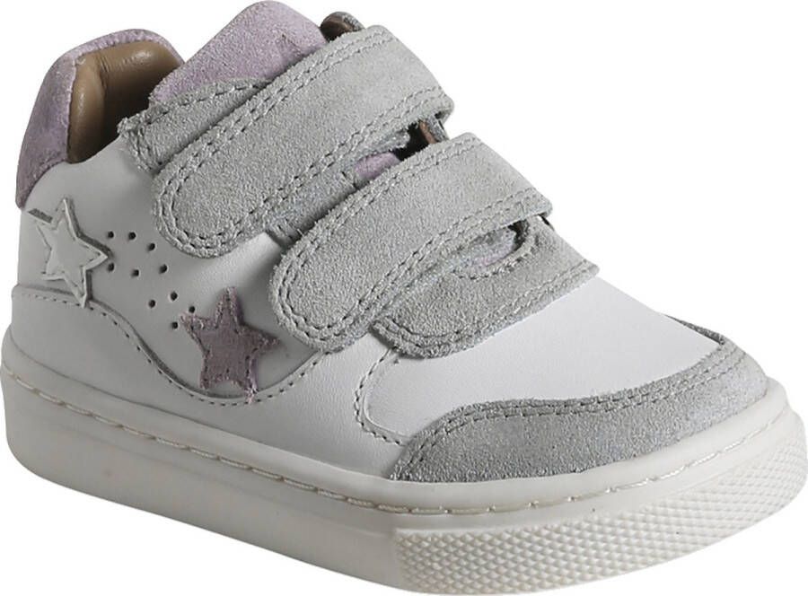 Vertbaudet Leren witte babysneakers met klittenband