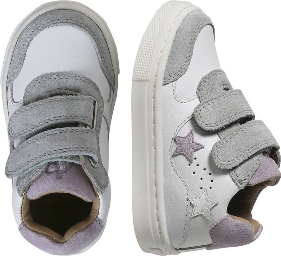 Vertbaudet Leren witte babysneakers met klittenband