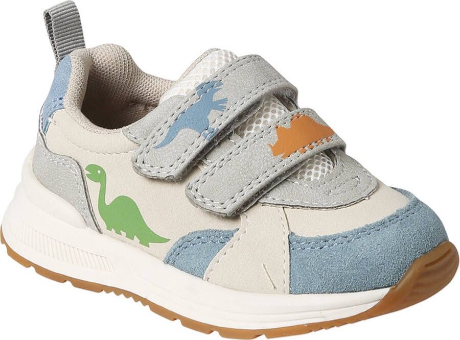 vertbaudet Sneakers met klittenband en dino voor baby