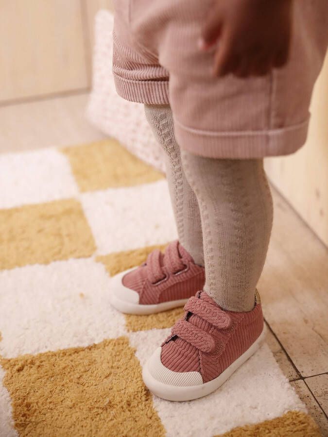 Vertbaudet Textielen sneakers met klittenband voor baby