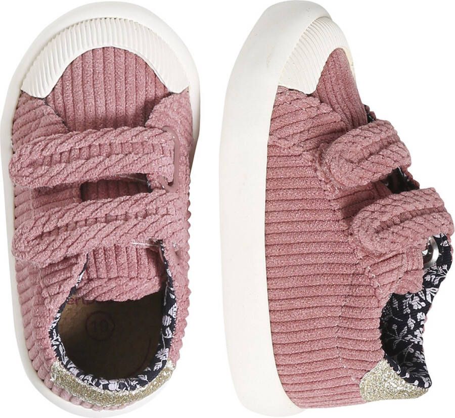 Vertbaudet Textielen sneakers met klittenband voor baby