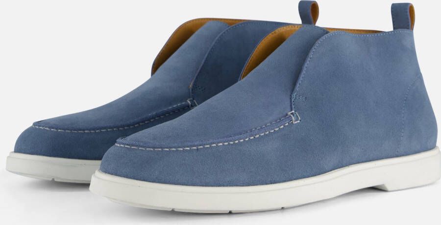 Vertice Instappers blauw Suede