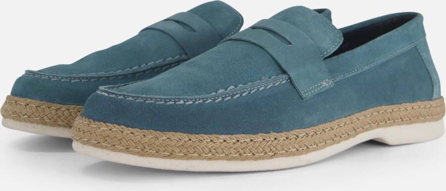 Vertice Instappers blauw Suede