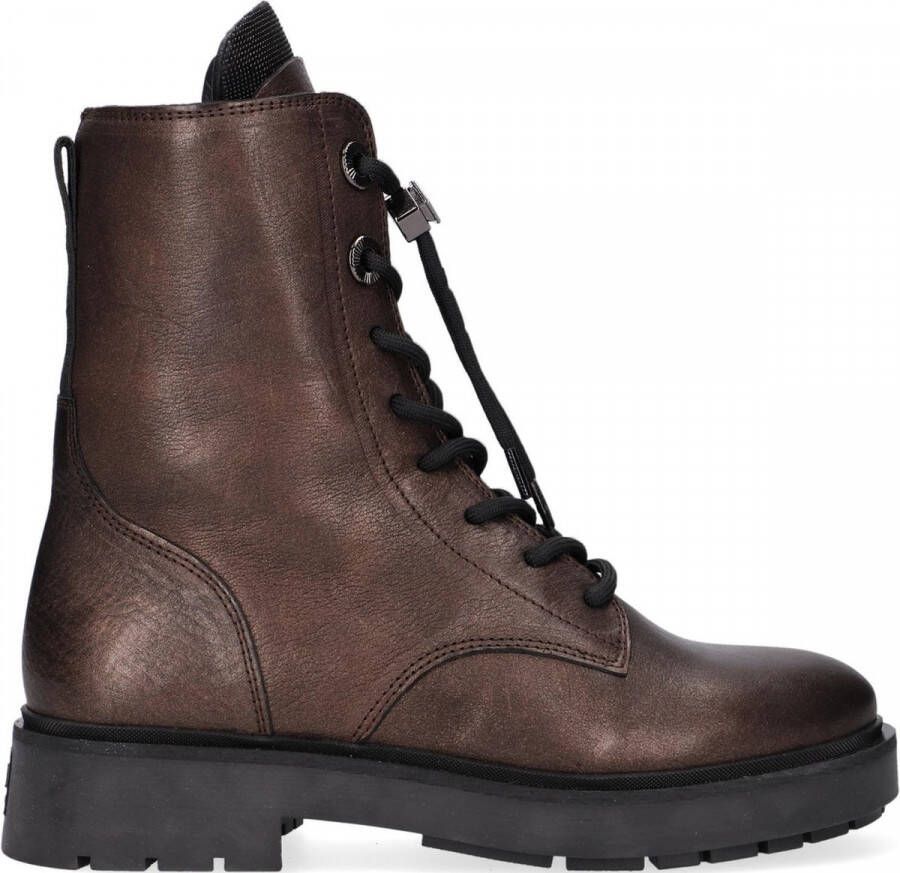 VIA VAI Alexis Lucca Veterboots Laarzen Met Veters Dames Bruin