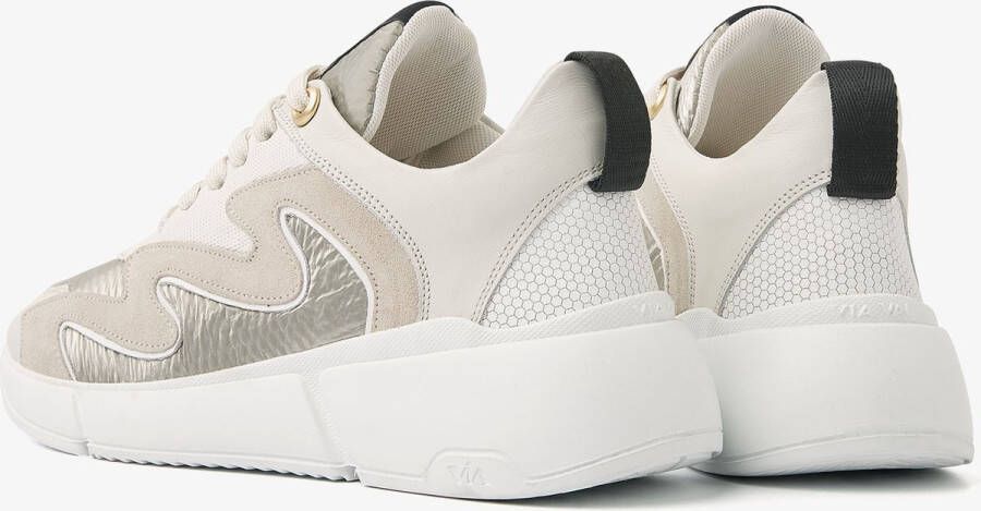 VIA VAI Celina Sway Sneakers Leer Beige