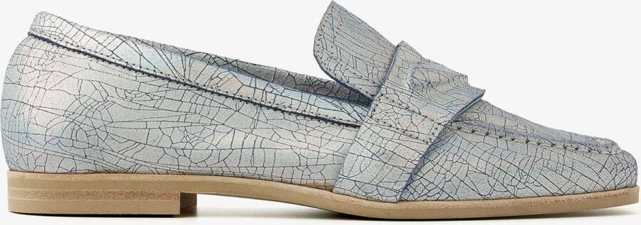 VIA VAI Chiara Ray Loafers dames Instappers Metallic Blauw