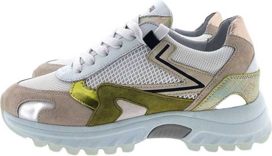 Via Vai Stijlvolle Danae Nicole Sneakers voor Vrouwen Beige Dames