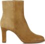 VIA VAI Enkellaarsjes Dames Laarzen Damesschoenen Suède 61064 Fallon Camel - Thumbnail 1