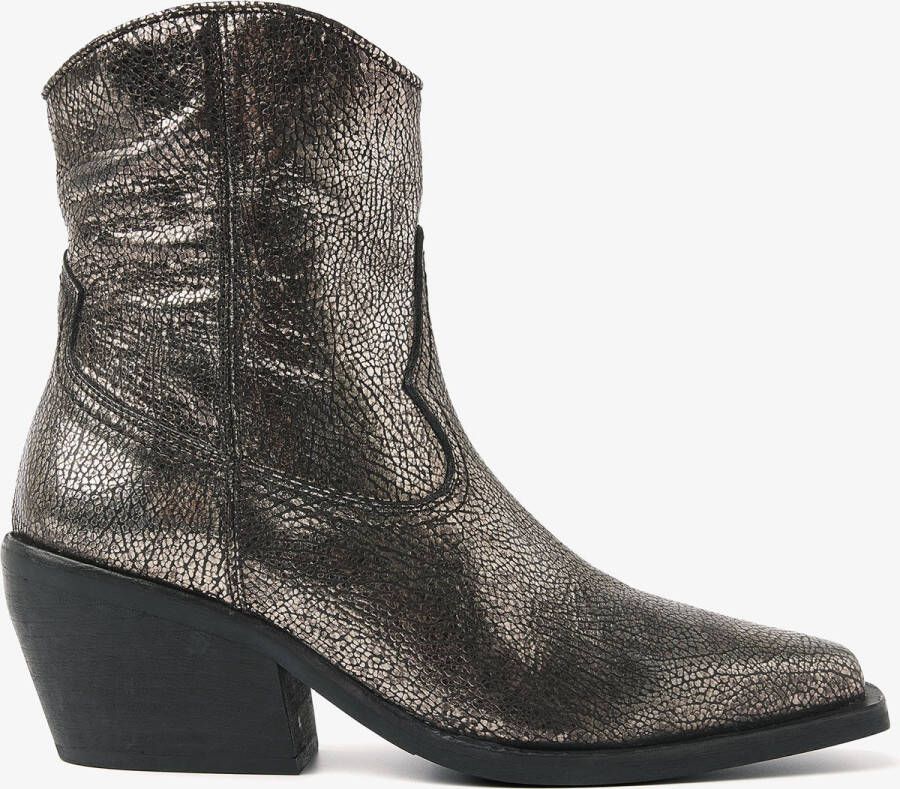 VIA VAI Eveline Clark Enkellaarsjes dames Metallic