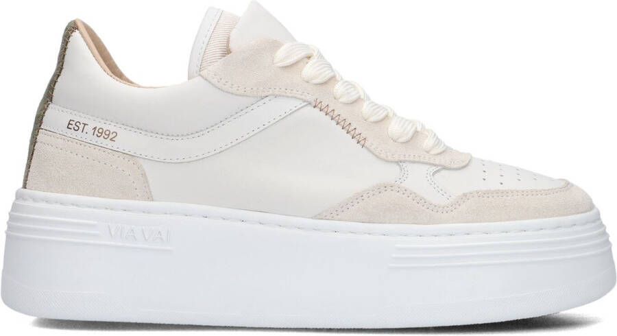 VIA VAI Lage Sneakers Dames Isa Cecile Maat: 38 Materiaal: Leer Kleur: Groen