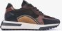 Via vai Posy Dash 58134 03-900 Zwart Bruin Lage sneakers - Thumbnail 2