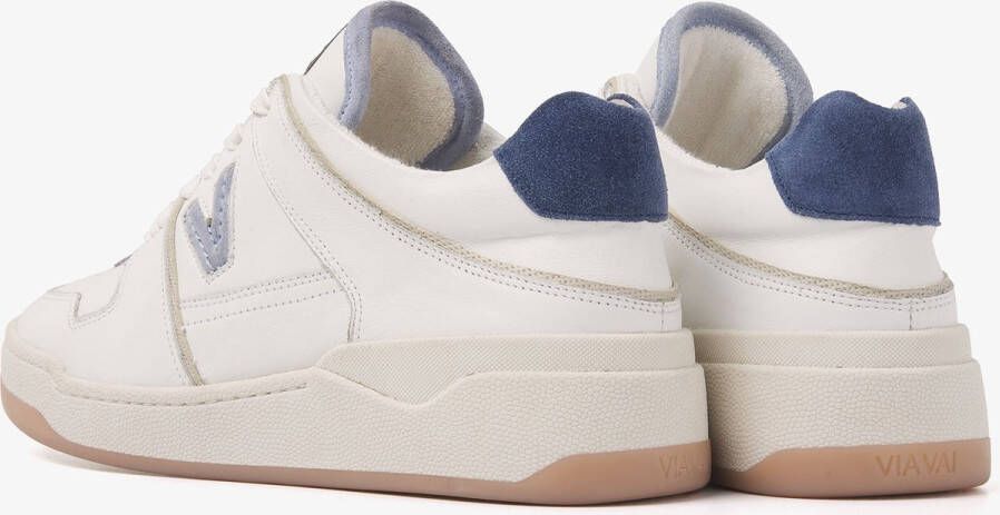 VIA VAI Sam Harlow Sneakers Leer Wit Blauw