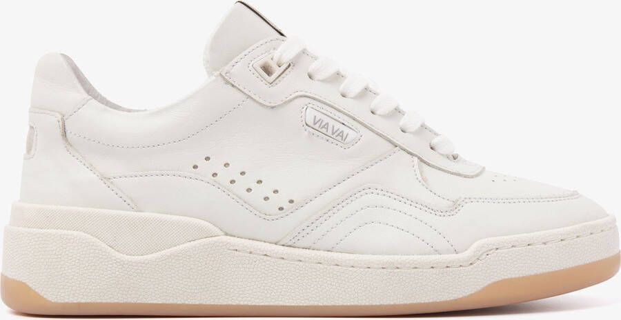 VIA VAI Sam Hudson Sneakers Leer Beige