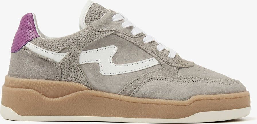 VIA VAI Lage Sneakers Dames Sam Levi Maat: 36 Materiaal: Leer Kleur: Grijs