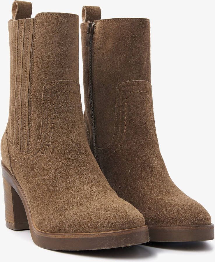 VIA VAI Taara Quinn Chelsea boots dames Enkellaarsjes dames Licht Bruin - Foto 1