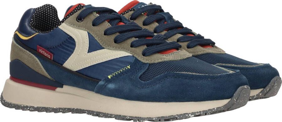 Victoria Blauwe herensneaker met Memory Foam inlegzool Blauw Dames