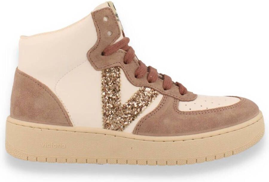 Victoria Lavanda dames sneaker hoog WIT