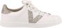 Victoria Leren sportschoenen tennis glitter Beige Dames - Thumbnail 3