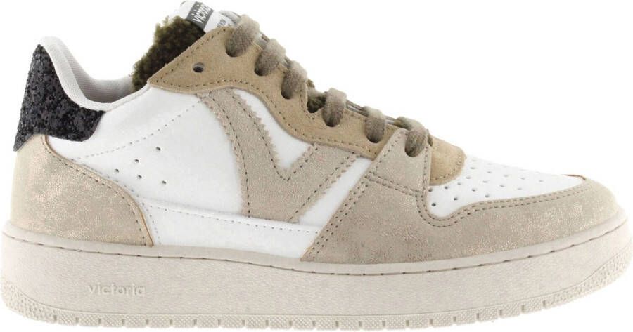 Victoria Stijlvolle Vetersneakers voor Vrouwen Beige Dames