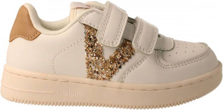 Victoria Meisjes Sneaker Wit Goud WIT