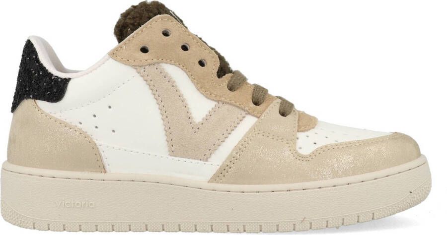 Victoria Stijlvolle Vetersneakers voor Vrouwen Beige Dames