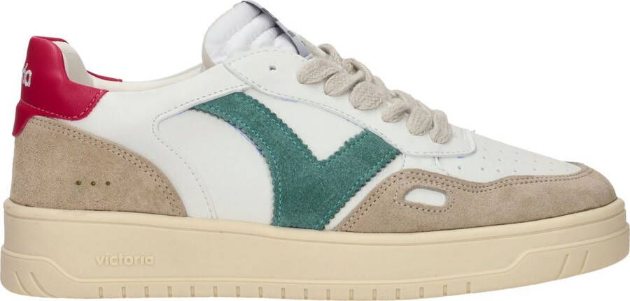 Victoria Sportieve Sneaker voor met Beige en Zwarte Accenten Beige