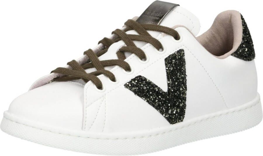 Victoria Dames sportschoenen tenis efecto piel Wit Dames